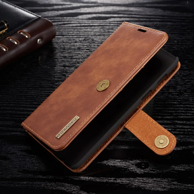 Роскошный флип-чехол из натуральной воловьей кожи для OnePlus 6, защитный Магнитный стоячий чехол со слотом для карты для One Plus 6