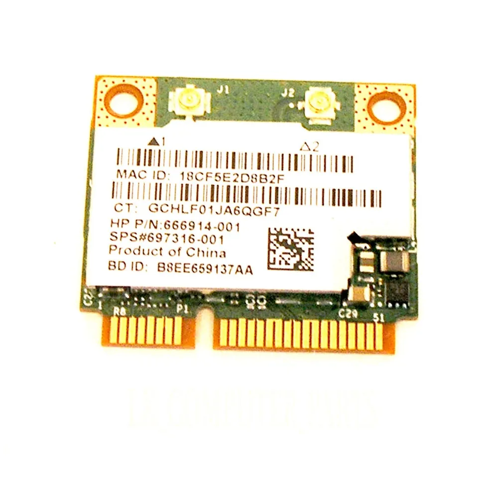 Беспроводная карта адаптера для HP 350 G1 подлинный ноутбук WIFI Bluetooth BCM943228HMB 666914