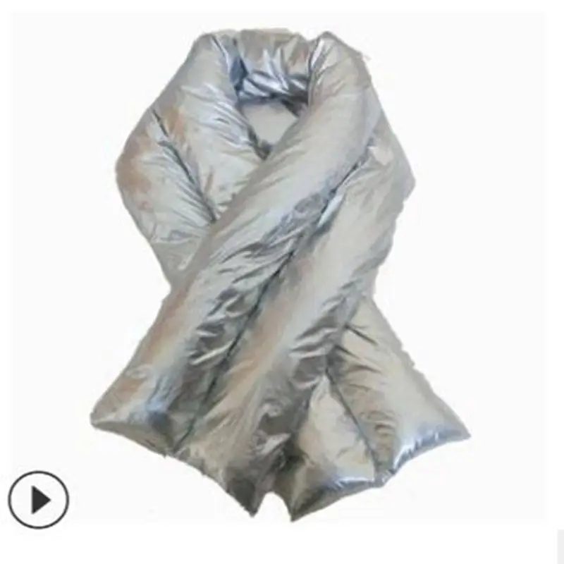 Новые вниз кольцо шарфы снуды Термальность толстый теплый шарф 115*16 см стеганые