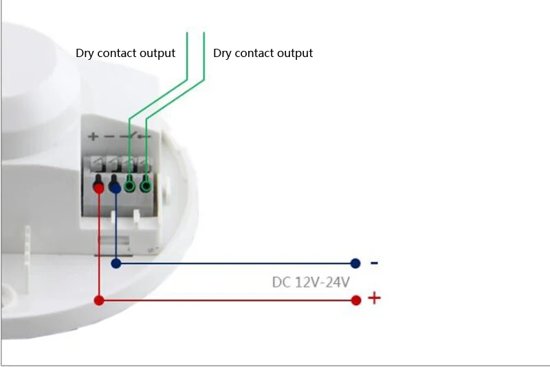 Ceilling DC 12 V-24 V 5,8 GHz микроволновый радар Датчик движения тела HF детектор светильник переключатель сухой контакт выход