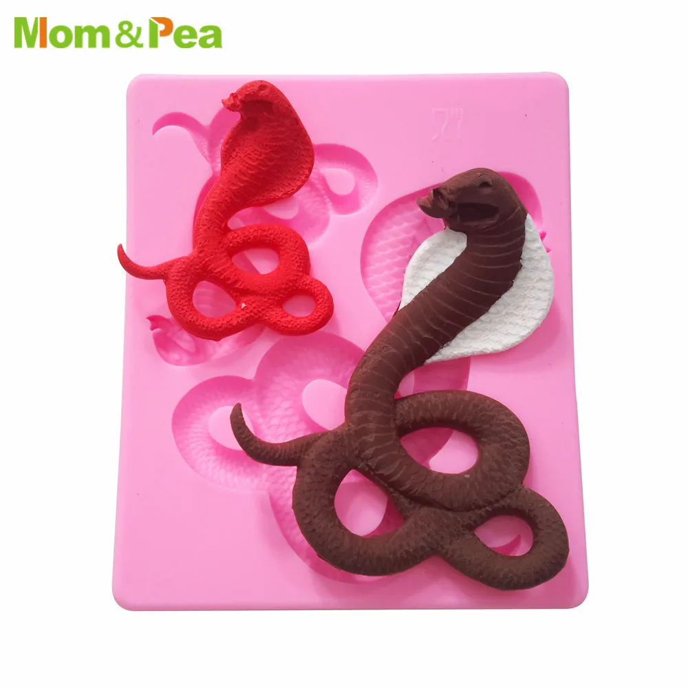 Mom & Pea MPA0759 силиконовая форма в форме змеи для украшения торта помадка 3D пищевых