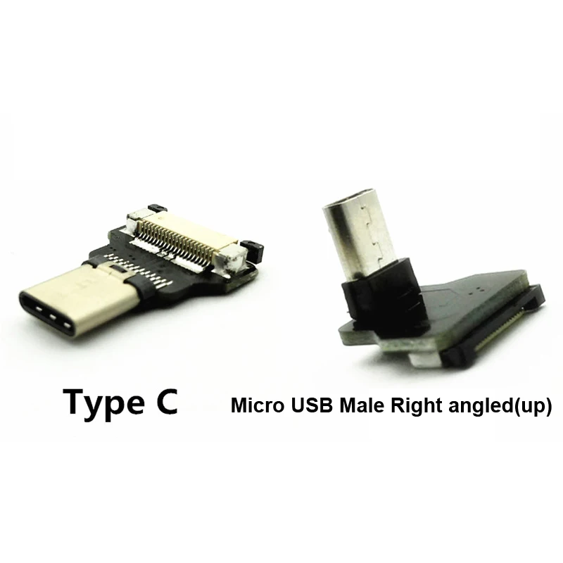 5 см~ 100 см тонкий ультра FFC USB Гибкий плоский кабель для передачи данных Micro USB с прямым разъемом типа C