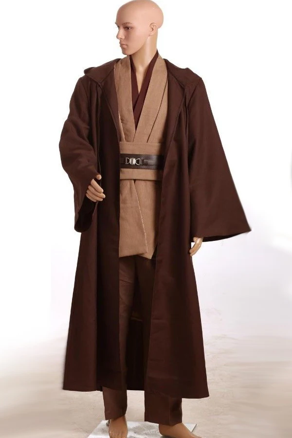 Костюм туника джедая Kenobi костюм для косплея полный комплект коричневая