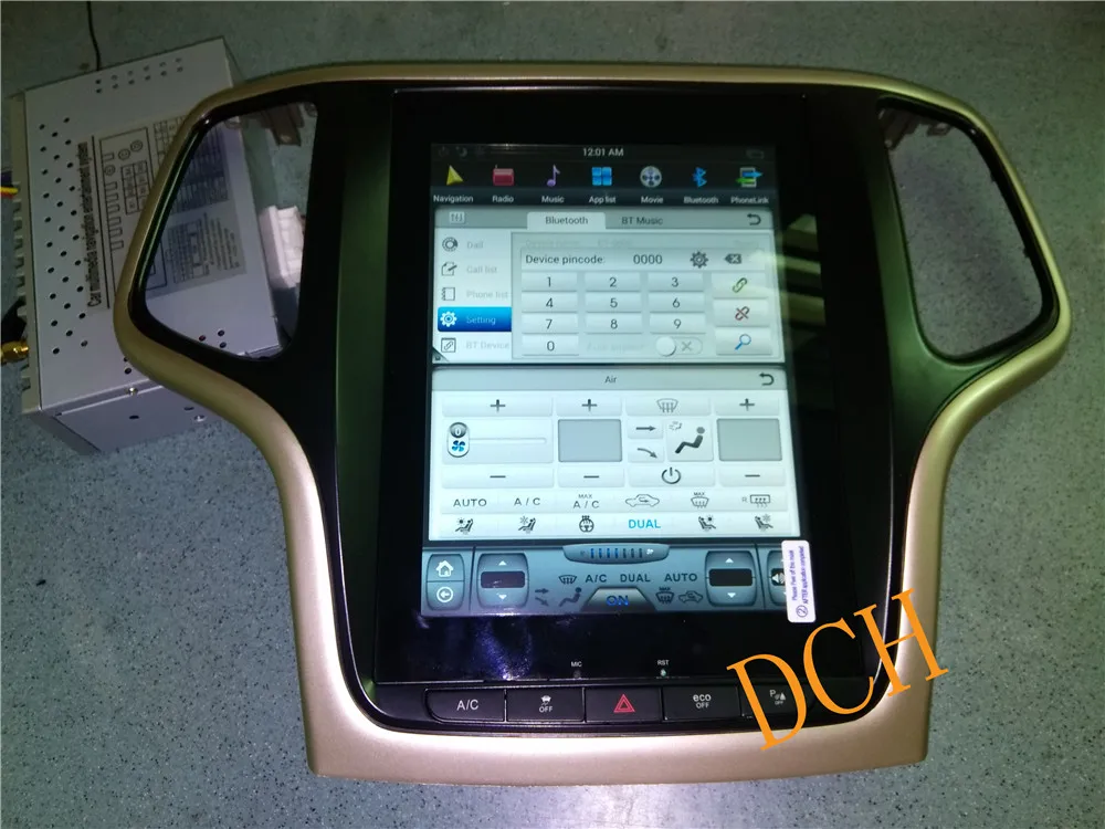 10,4 дюймов Tesla стиль Android 8,1 автомобильный DVD gps плеер навигация для Jeep Grand Cherokee 2012- PX6 CARPLAY радио ips стерео - Размер экрана, дюймов: gold