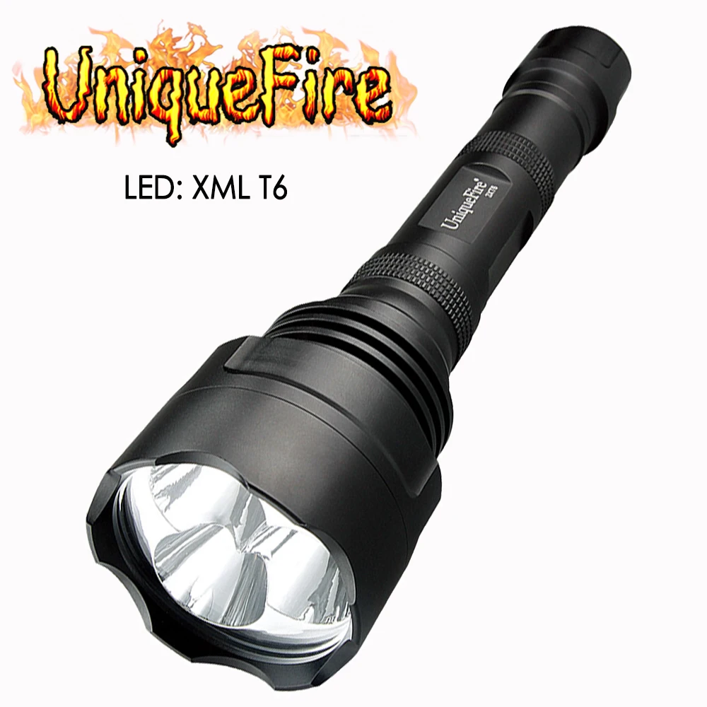 

UniqueFire XML T6 White Light 3 Pieces Imported Beads Flashlight, Design Of Lotus Attack Head, Up To 3800LM, 30W Super Bright