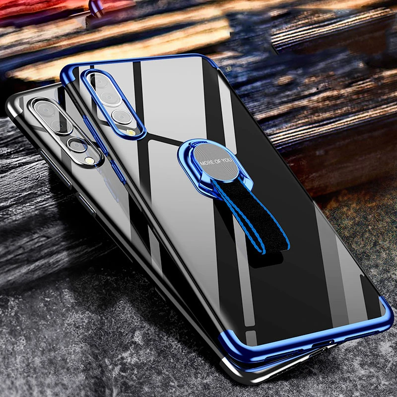 Покрытием чехлы для Huawei P20 случае Pro Чехол прозрачный мягкий съемный Weave