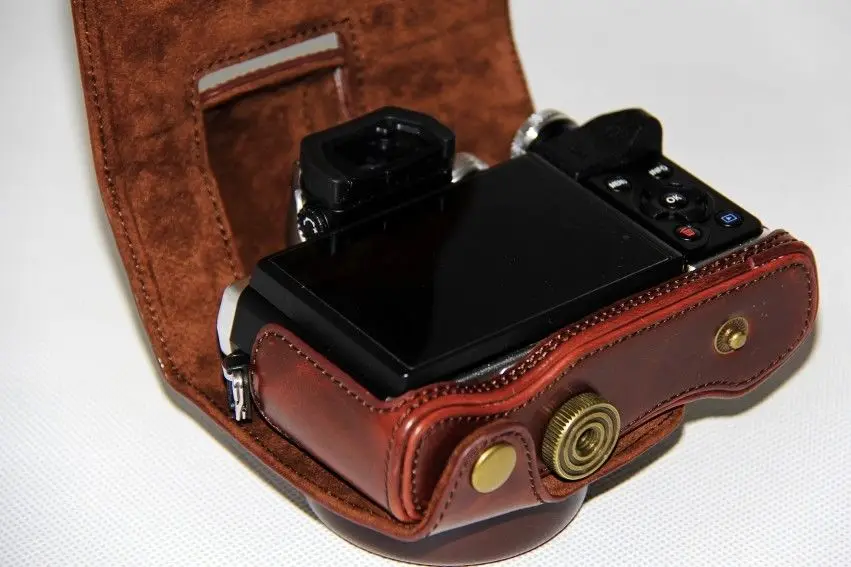 Чехол для фотоаппарата Olympus из искусственной кожи Mark III EM10III EM10 чехол с ремешком и