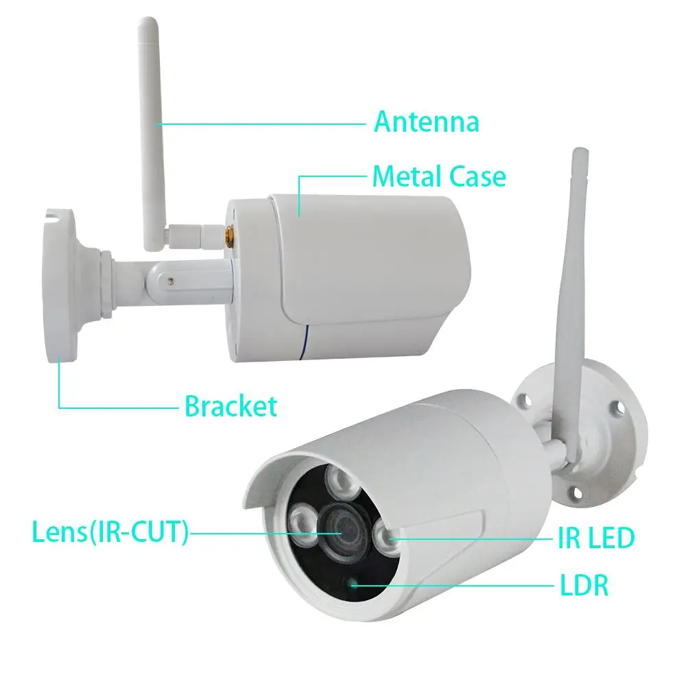 4CH 1080 P 10 дюймов Displayer Беспроводная система видеонаблюдения NVR IP камера IR CUT Пуля CCTV