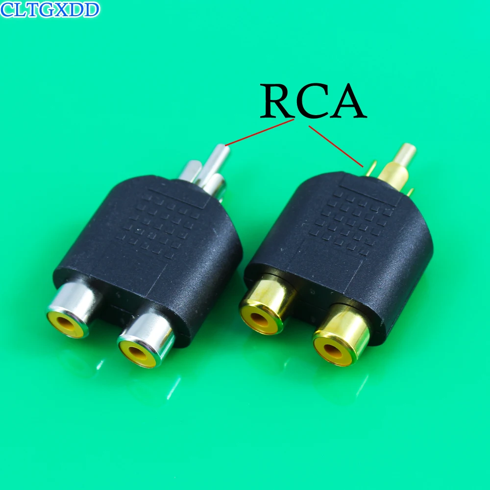 Cltgxdd 1 Штекерный разъем на 2/двойной гнездовой RCA AV аудио Y образный разветвитель