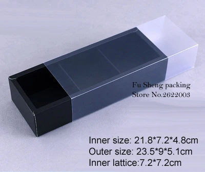 wholesale Black colour Candy Moon Cake Box Gift Bag, biscuit Macaroon Box Chocolate Boxes Cookies Bag200pcs/lot