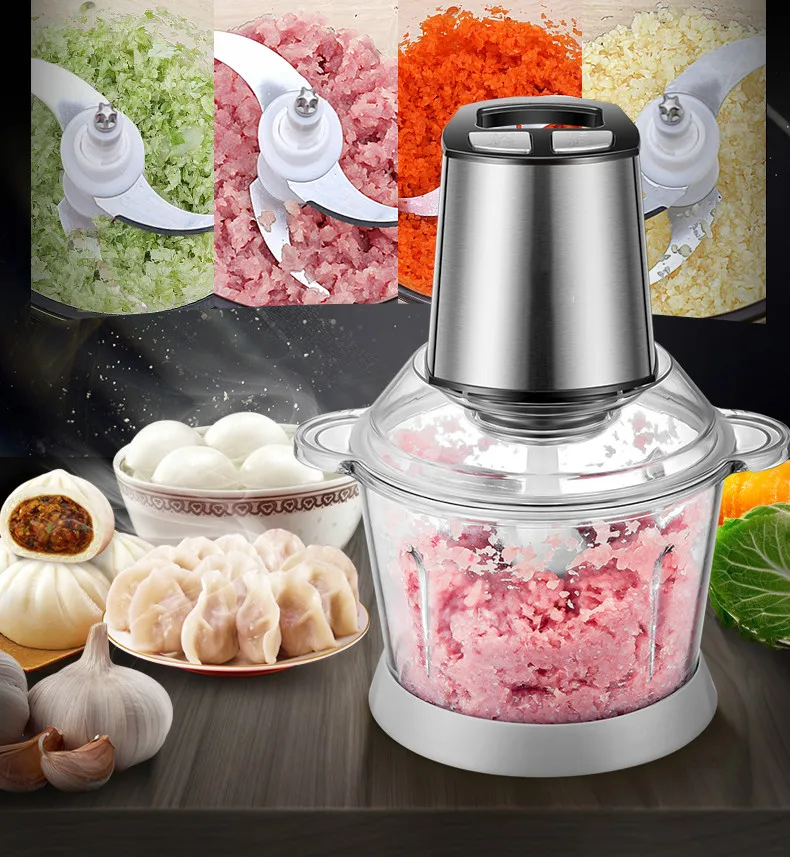 Мельница для мяса полностью автоматическая Мясорубка из нержавеющей стали