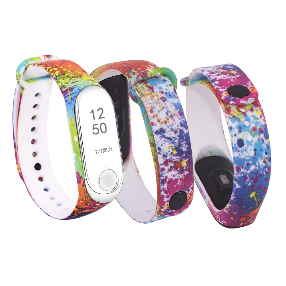 Силиконовые носимых устройств ремешок для Xiaomi MI Band 3 носимый смарт браслет