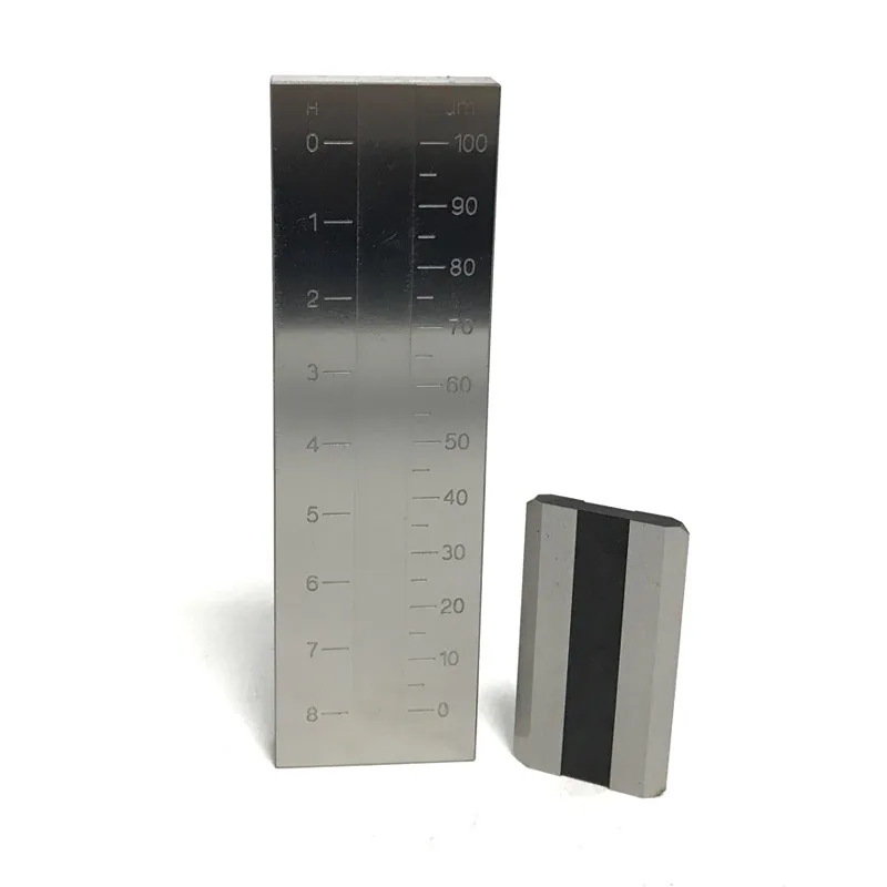 

0-100um Stainless Steel PUSHEN Single Groove Paint Hegman Grind Gauge For Paper