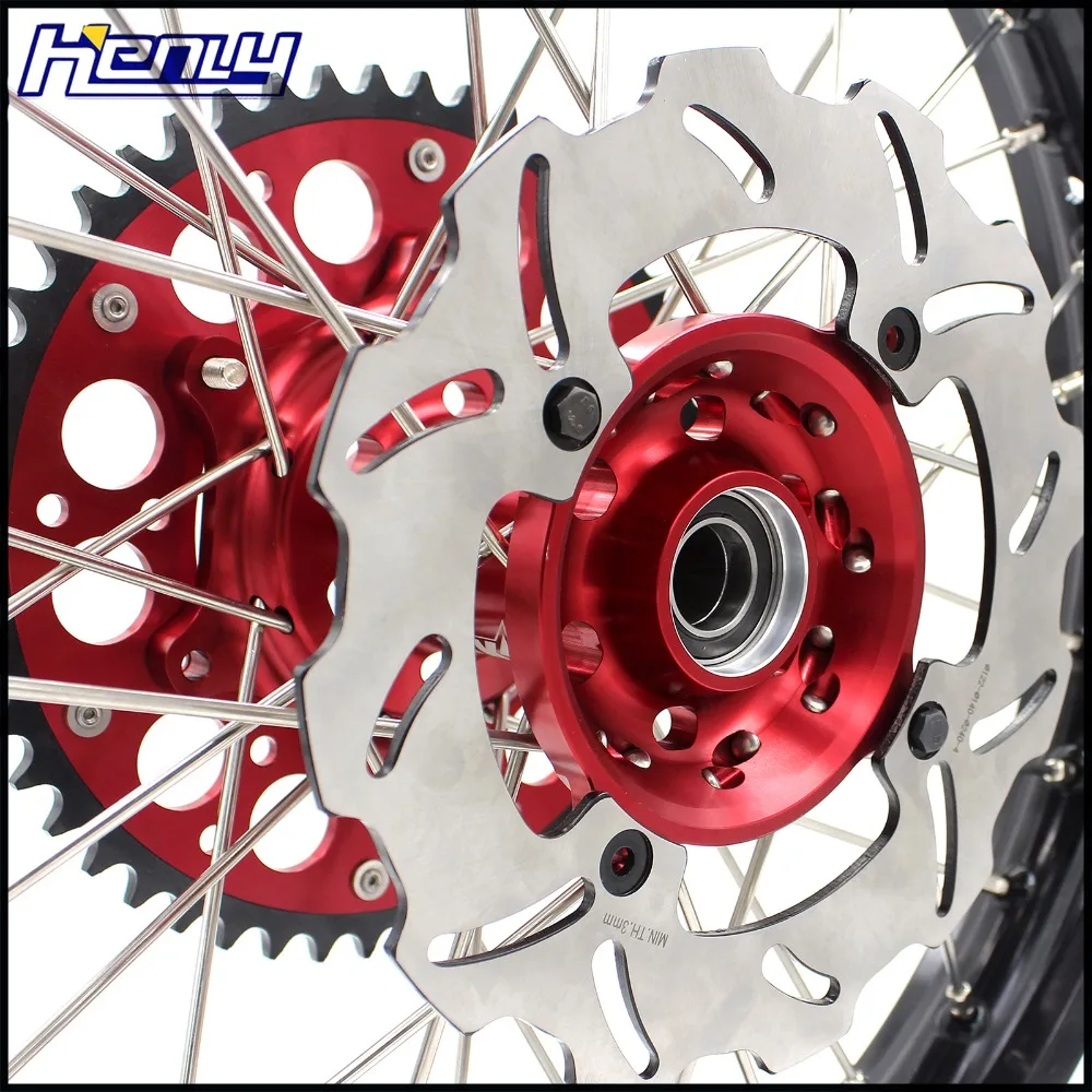 2,15*1" мотоцикл спиральный задний обод колеса для Honda CRF 250R- CRF 450R 2013- 240 мм диск