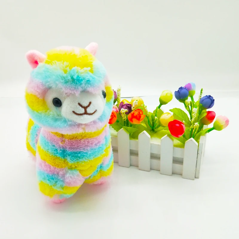 Furry toy alpaca dolls, sheep dolls, animals, grass, mud horse dolls, gifts for girls