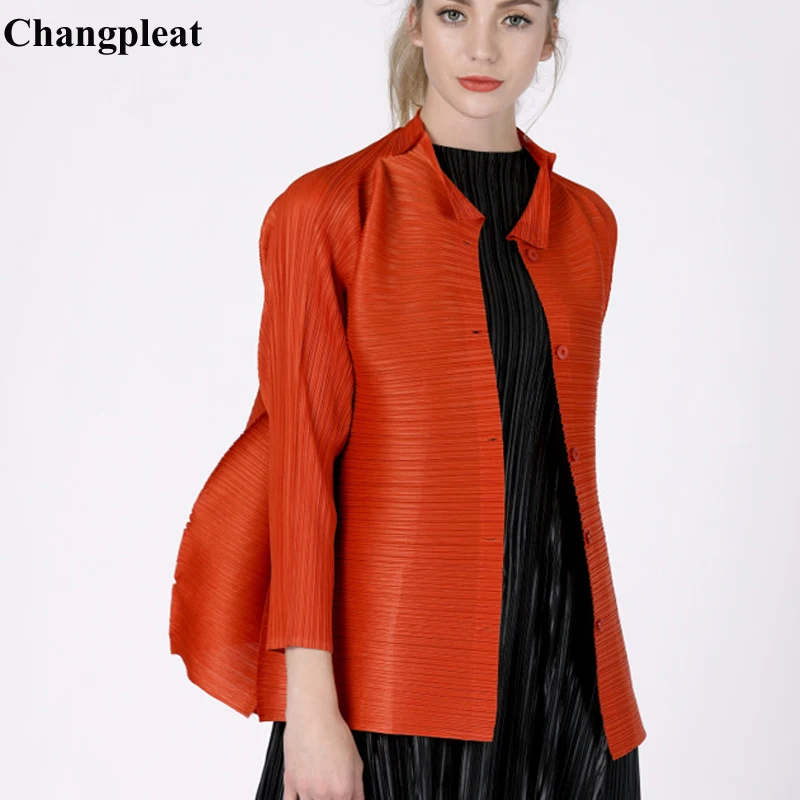 Changpleat 2019 Весенняя новая дизайнерская женская куртка с длинным рукавом miяка