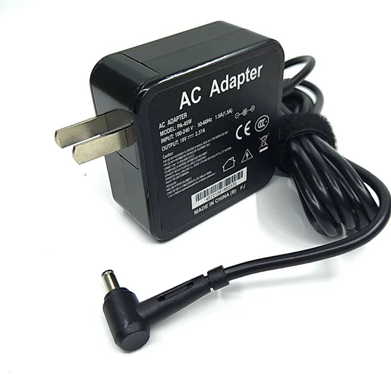 19 V 2.37A 45W с размером постоянного тока 4,5x3,0mm EU US plug адаптер переменного тока универсальный адаптер питания 19 вольт 2.37A 4,5*3,0 мм Источник питания