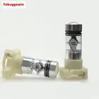 Светодиодная лампа для противотуманных фасветильник, 2 шт., PSX24W 5202, 5201, H16, 100 Вт, янтарно-желтого светодиодный