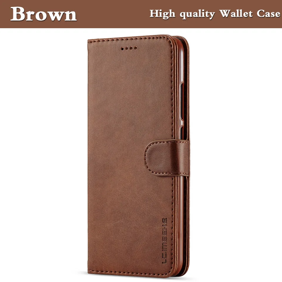 Brown S6 S7 S8 S9 S10 чехол для samsung Galaxy S9 чехол кожаный бумажник чехол для телефона samsung S8 S9 S10 Plus кожаный чехол-портмоне с откидной крышкой S6 S7 край - Цвет: Brown