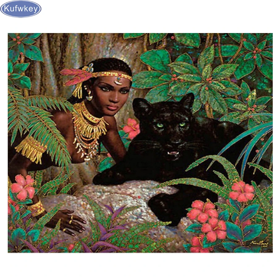 Полноразмерная Алмазная вышивка 5D алмазная живопись красивые индийские женщины