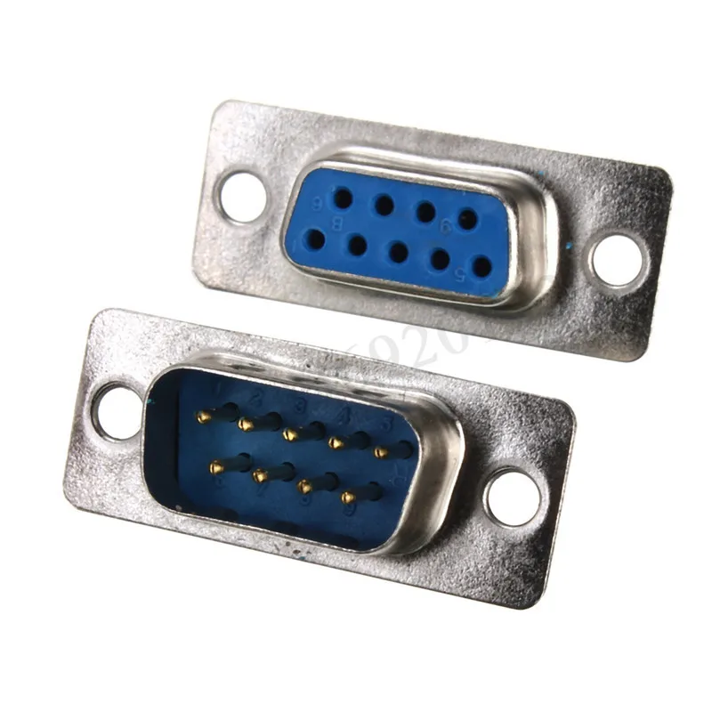 2 шт. RS232 DB9 Серийный VGA 9 контактный Женский ряда припоя Тип штепсельная вилка D SUB