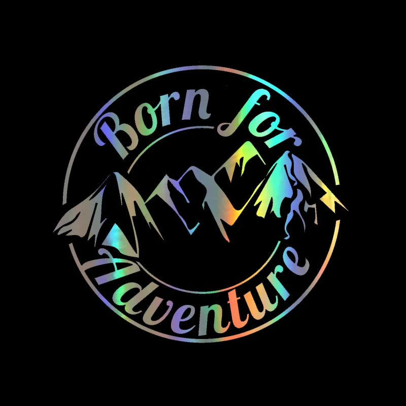 Крутая графика Born For Adventure виниловая наклейка автомобильный караван Кемпер Ван