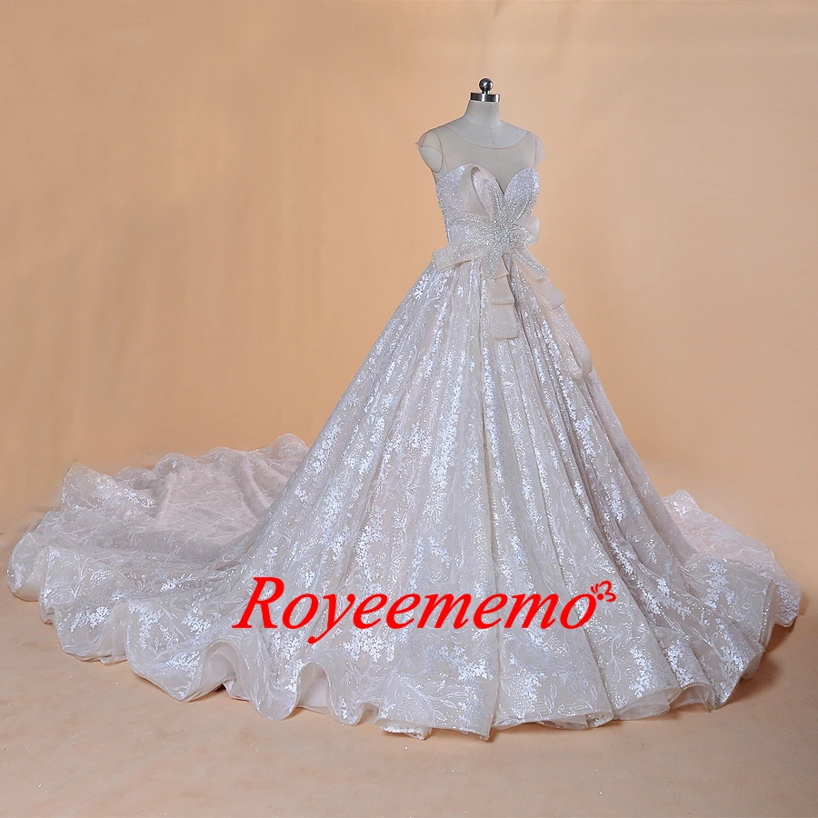 Роскошное блестящее свадебное платье Vestido de Noiva винтажное специальный кружевной