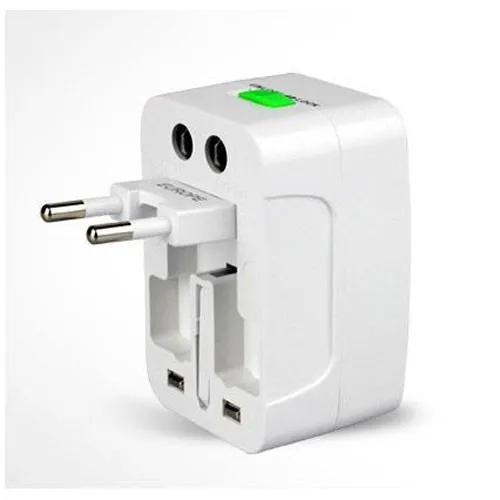 Универсальное универсальное сетевое зарядное устройство с 2 usb портами для