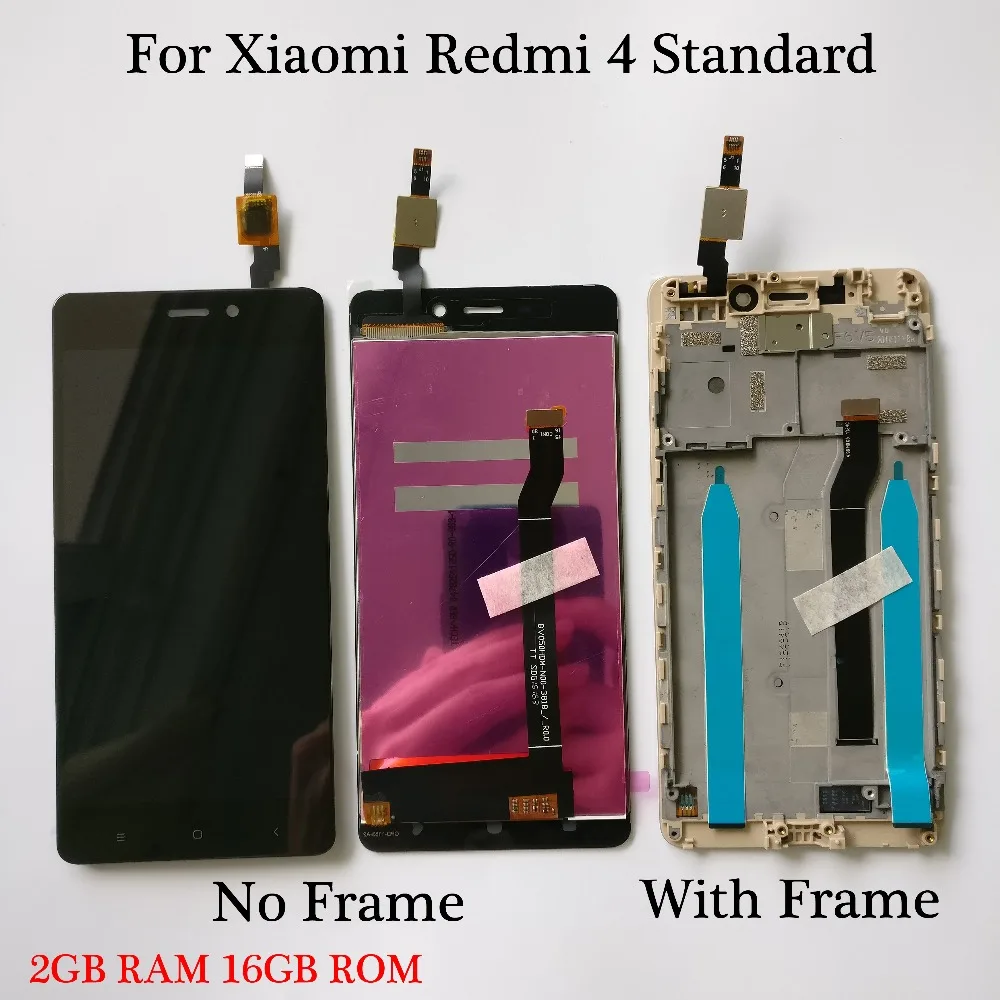 5 0 для Redmi 4 стандартная версия 2 Гб ОЗУ 16 ПЗУ сенсорный экран стекло и ЖК дисплей