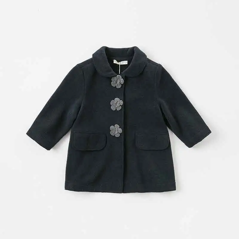 DB8893 dave bella autumn winter baby girl lovely jacket children fashion outerwear kids navy wine coat | Детская одежда и обувь