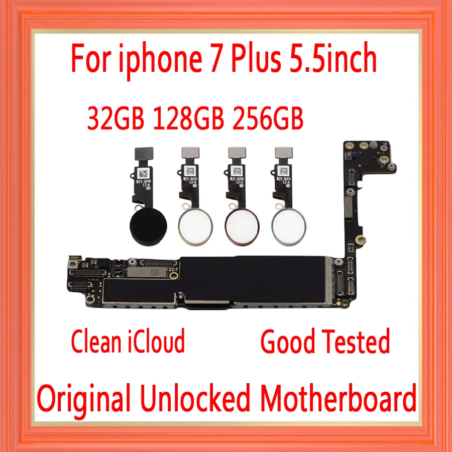 Материнская плата 32 ГБ/128 ГБ/256 ГБ для iphone 7 Plus с Touch ID оригинальная