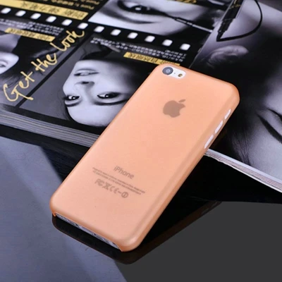 Цветной матовый чехол KALCAS для iphone 5C 5 5S 5SE 6 6S 4,7 ''6 Plus 5,5'' 7 7 Plus, пластиковый защитный чехол - Цвет: Оранжевый