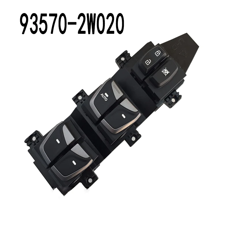 Front left glass lifting button contr Power Window Main Switch Assembly for 2013 2014 2015 Santa Fe 935702W020 93570-2W020 | Автомобили и