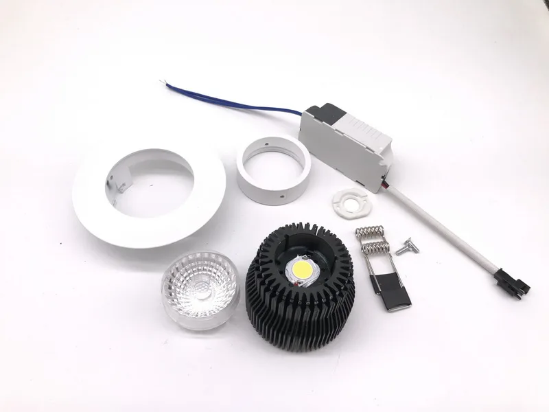 Диммируемая природа белый 4000K 15W 18W Led Cob светильник лампы 60 угол луча Вход AC 85-265V