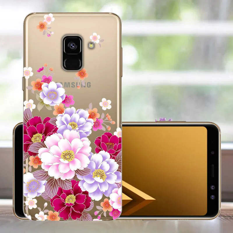 Soft TPU 5.6&quot Fundas For Samsung A5 2018 Case A530 A530F Phone Cover Back Galaxy A8 Capas | Мобильные телефоны и