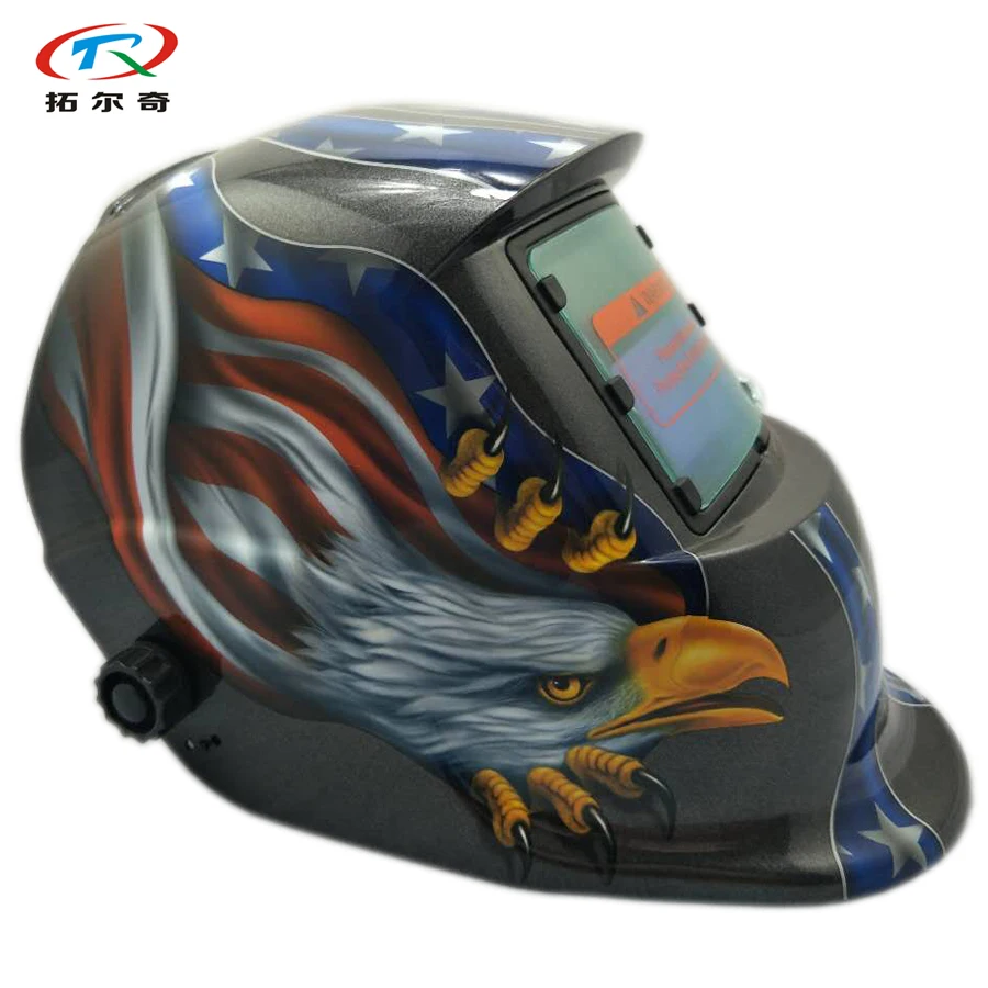 tig welding helmet with long gloves auto darkening MIG GTAW solar and battery welder mask grinding adjust HD17(2233FF)Y | Инструменты