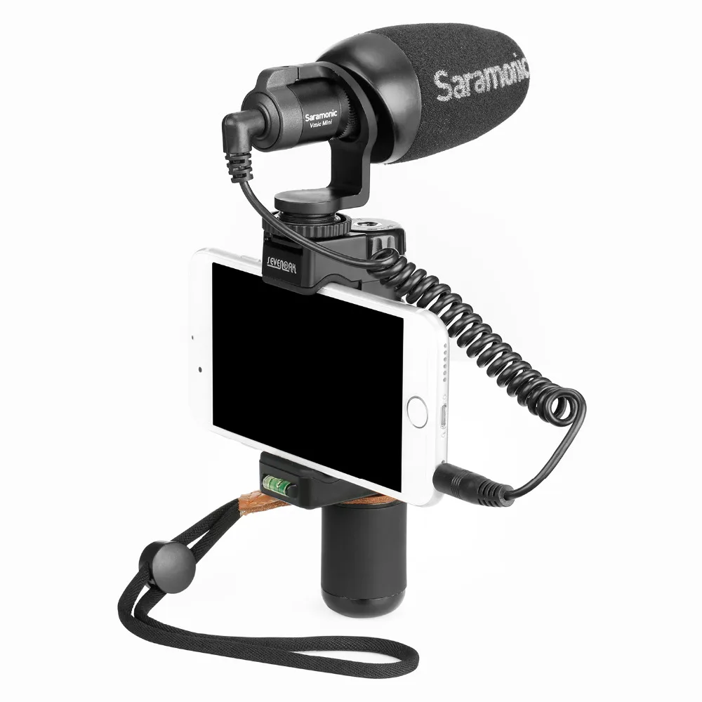 Saramonic Vmic Мини конденсаторный микрофон дробовик с TRS& TRRS кабель для iPhone 8 8 plus 7 Android смартфонов ПК планшет