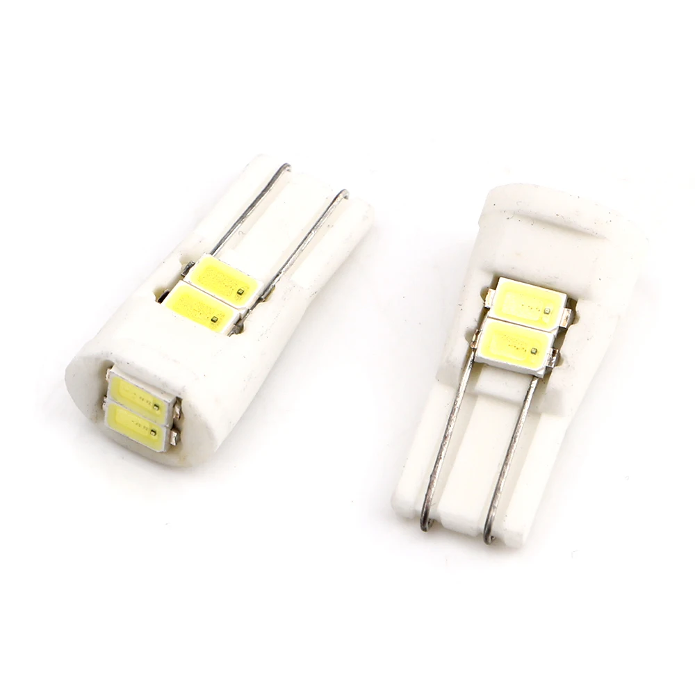 T10 100 шт./лот T10 194 168 5730 6 SMD 6 светодиодный Керамика авто светодиодный номерного знака светильник двери автомобиля светодиодный Обратный объектив лампы Белый Smd