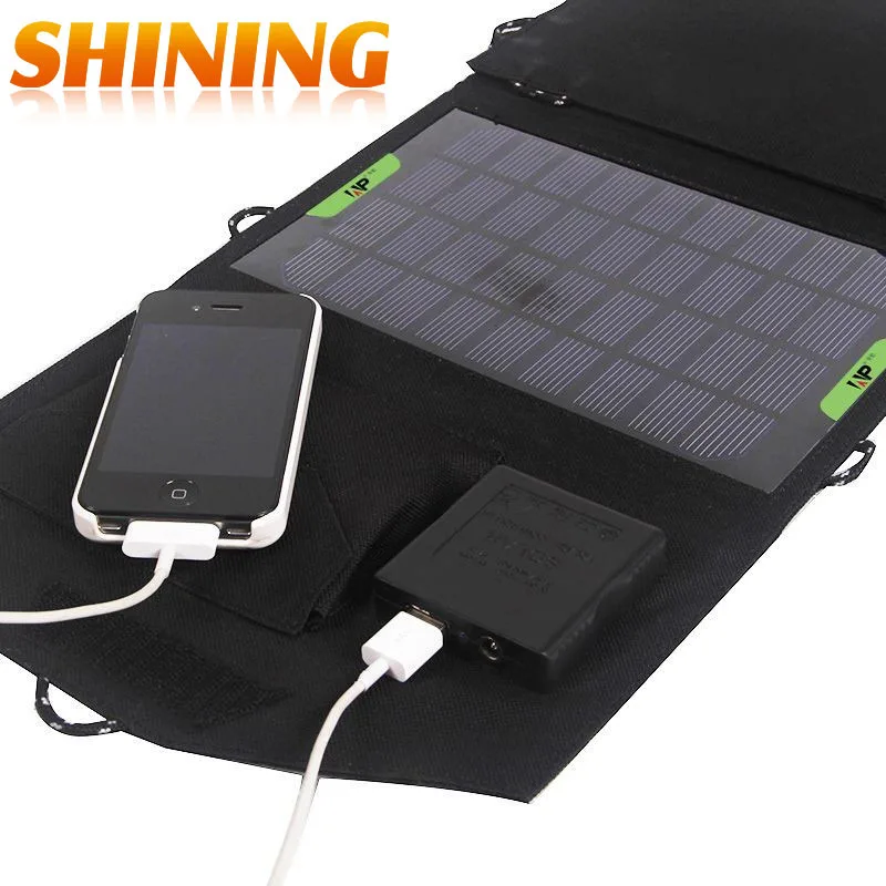 Dual Output USB5V + DC 18V Solar Sun Panel Charger 12V Battery Charging Kit Mobile Cellphone Camping | Электроника