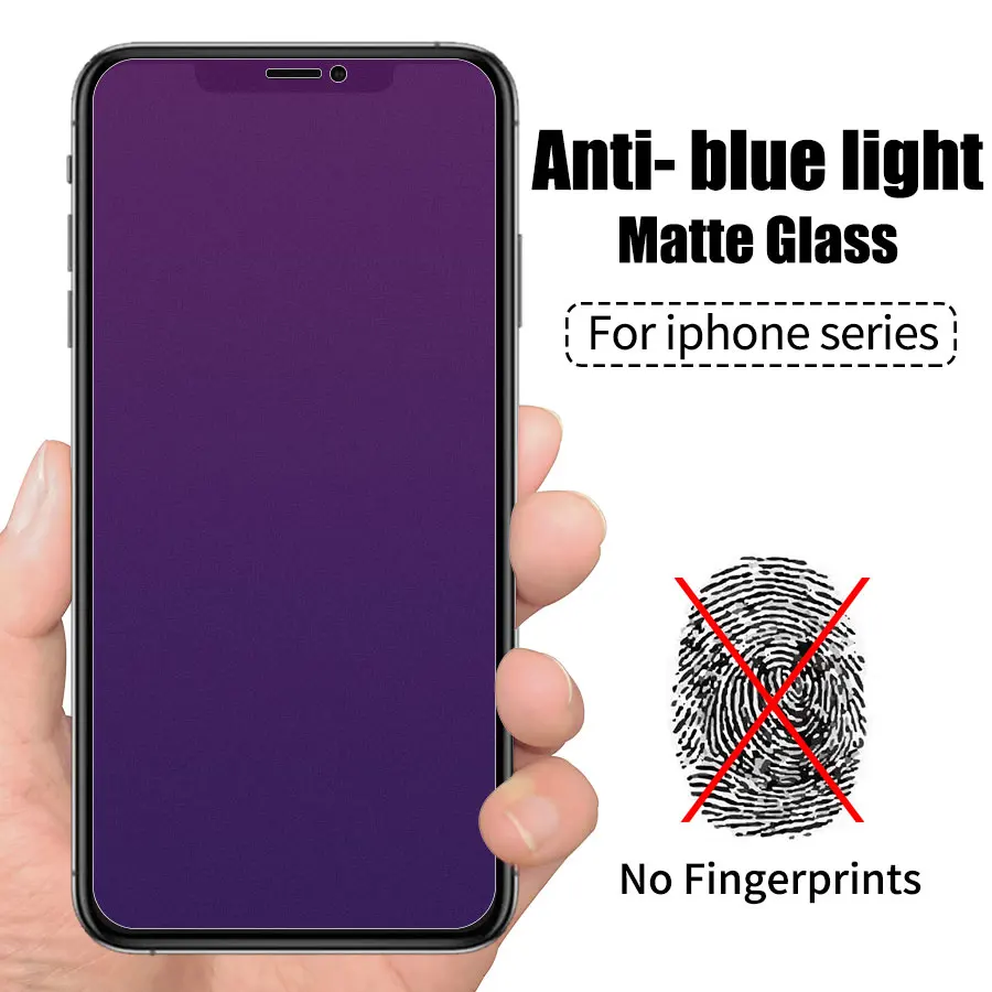 Закаленное матовое закалённое стекло для IPhone XS Max XR X с защитой экрана|Защитные