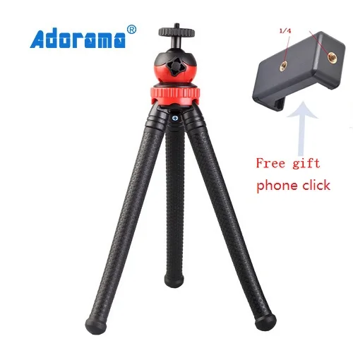 Mini Octopus Tripod Flexible Phone with Detachable Ballhead Clip for phone DSLR Camera SmoothQ | Электроника