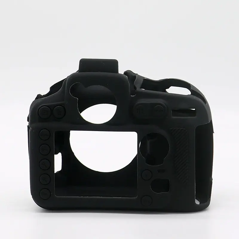 Black Силиконовая кожа брони чехол корпус протектор для Nikon D810/D810A цифровой камеры только - Цвет: Black