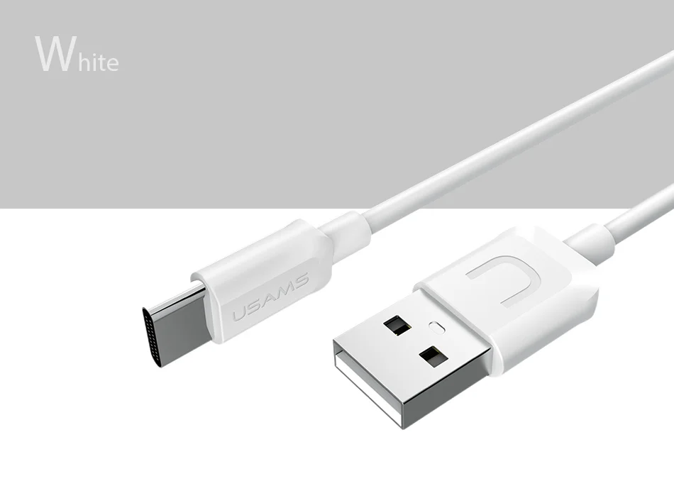 5 шт./лот USAMS usb type C кабель type-C для samsung Gaxaly S8 S9 USB-C Кабель зарядного устройства для Oneplus 2 3 4 5 6