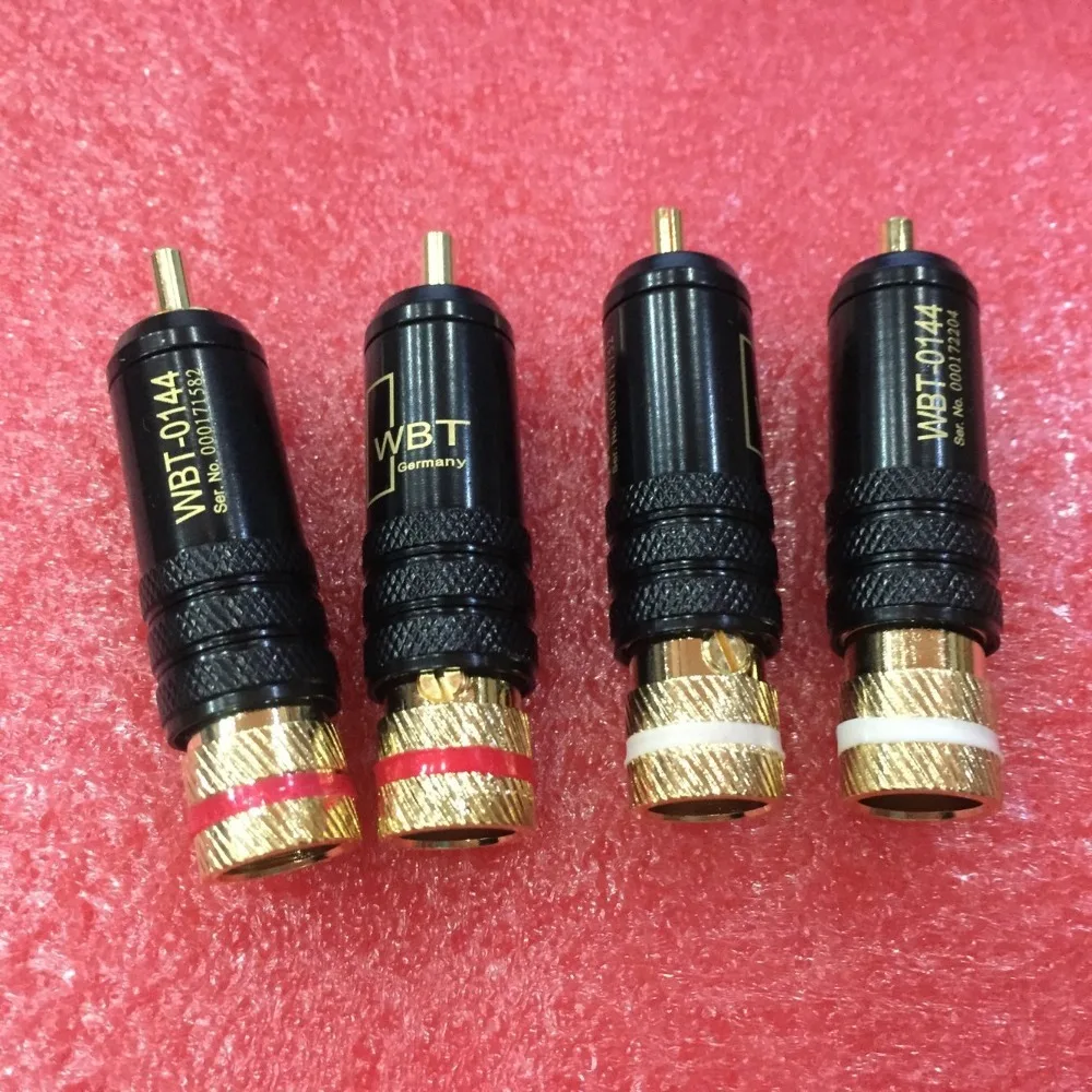 100 шт. RCA коннекторы штекер WBT 0144 сигнальная леска разъем в форме головки лотоса