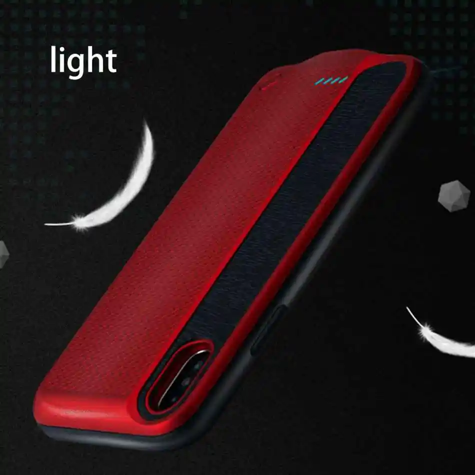KISSCASE зарядное устройство чехол для iPhone X XS power Bank портативный быстрая зарядка чехол для iPhone X XS внешний аккумулятор