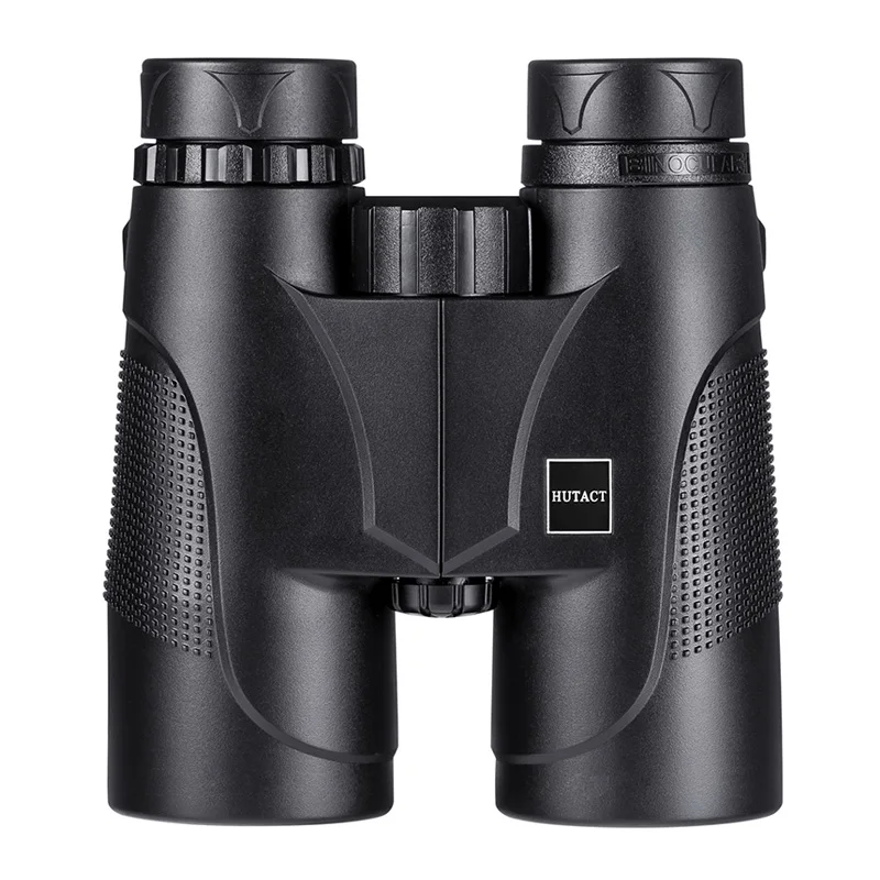 Черный Высокая Мощность бинокль охотничий инструмент телескоп 10x42 Binocolo BAK4 сафари концерты FMC покрытие HUTACT - Цвет: Черный