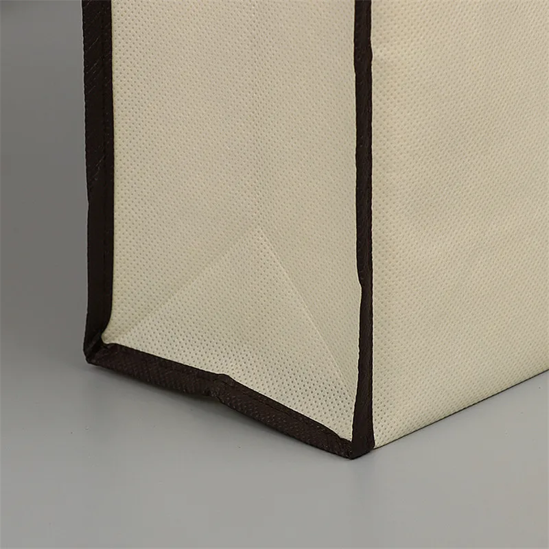 beige 1 шт., женская и Мужская многоразовая складная сумка для покупок, прочная Нетканая Сумка-тоут, сумка для хранения, сумки для продуктов, экологичные сумки, новое поступление - Цвет: beige