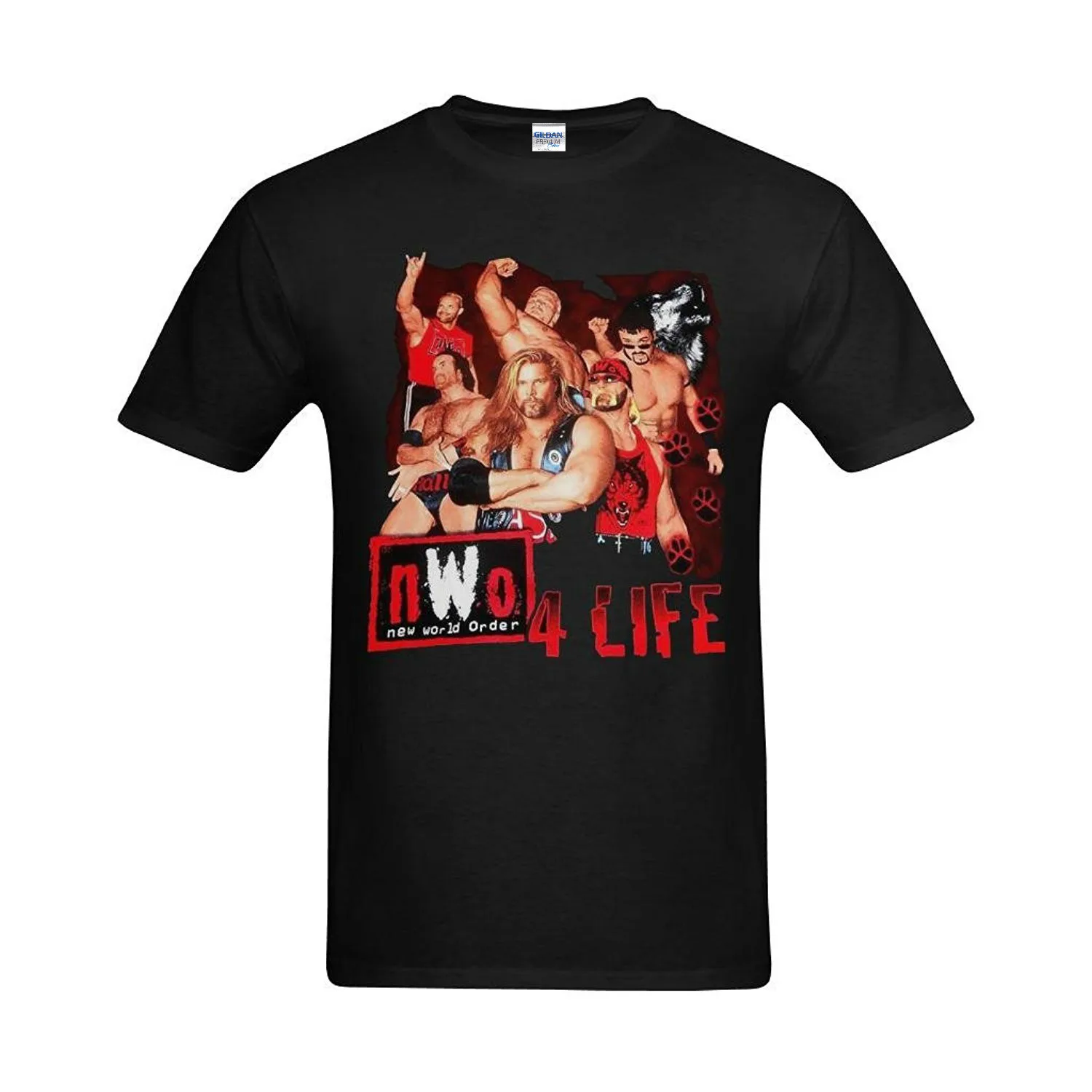 Мужские футболки из 100% хлопка Nwo Wolf Pack 4 Life Design |