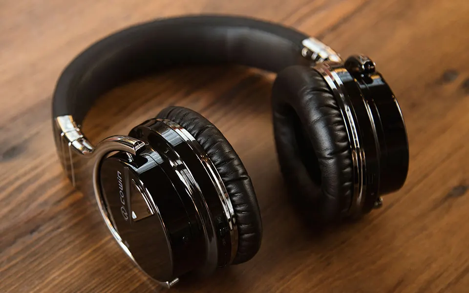 Cowin E7 ANC Bluetooth наушники на ухо HiFi Беспроводная гарнитура наушники для телефонов активные шумоподавления наушники с микрофоном