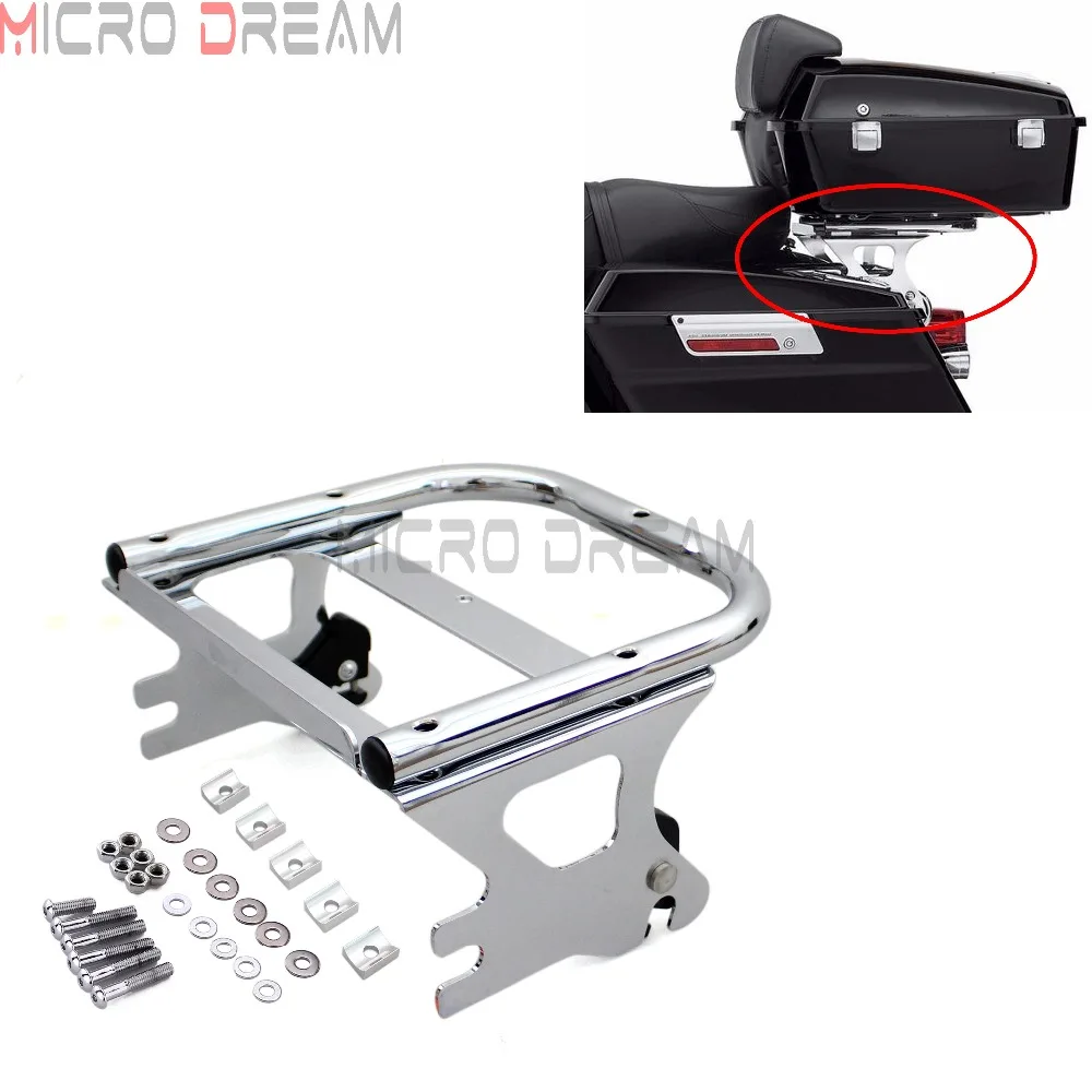 Съемная двухместная багажная стойка для Harley Touring FLH Road Glide FLTR Street FLHX King FLHR 1997 08 